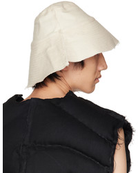 AIREI Beige Online Deconstructed Denim Hat