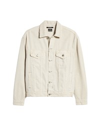Ksubi Oh G Cotton Recycled Cotton Trucker Jacket In Tan At Nordstrom