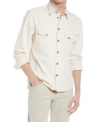 Billy Reid Organic Cotton Denim Button Up Shirt