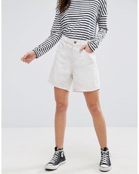 French Connection Linen High Rise Denim Shorts