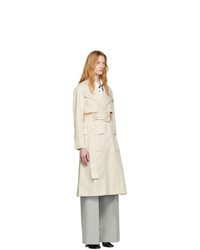 Proenza Schouler Off White Canvas Denim Trench Coat