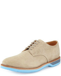 Beige Derby Shoes