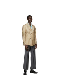 Martin Asbjorn Beige Wool Ken Blazer