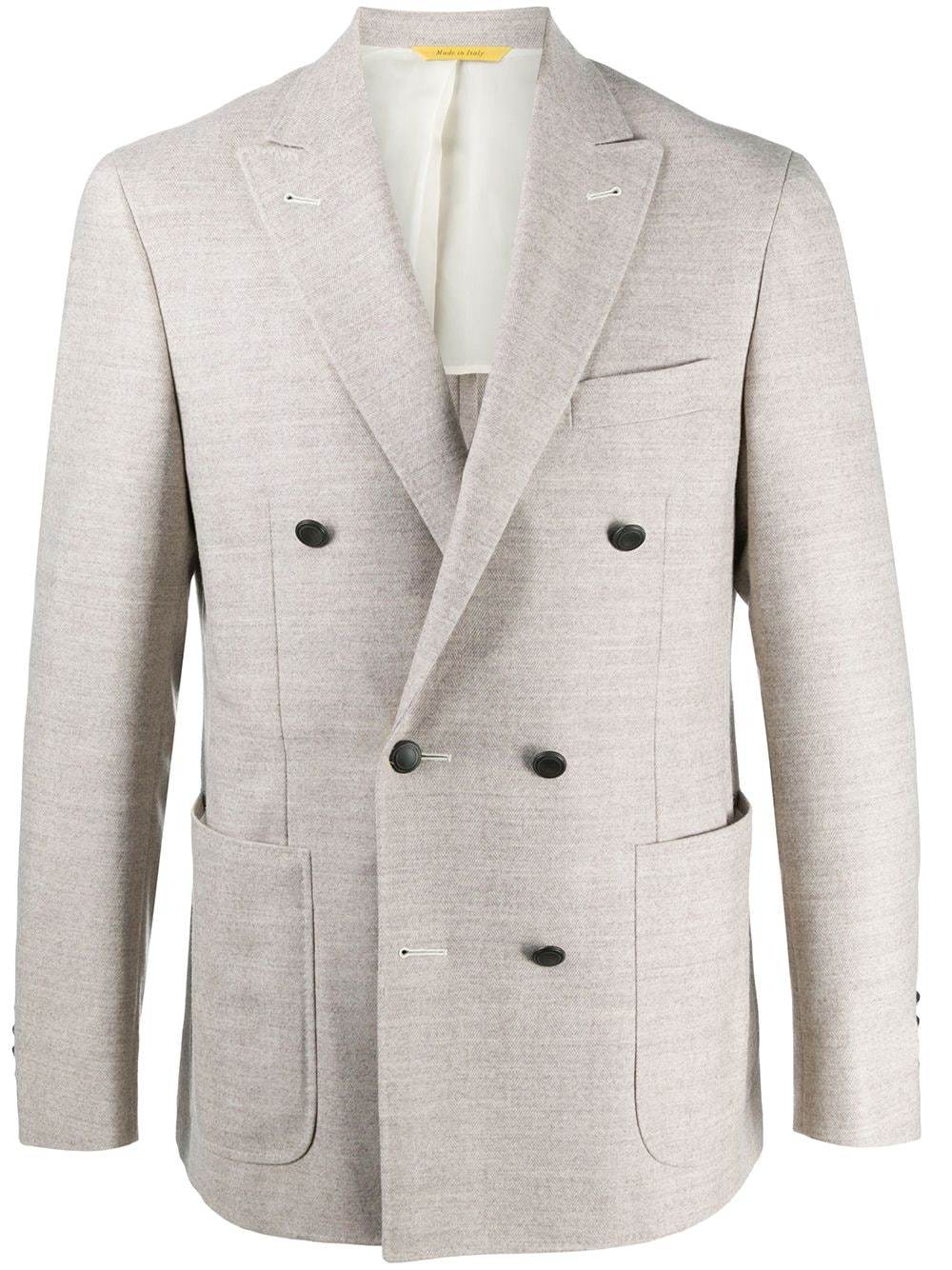 Canali Double Breasted Blazer, $1,250 | farfetch.com | Lookastic