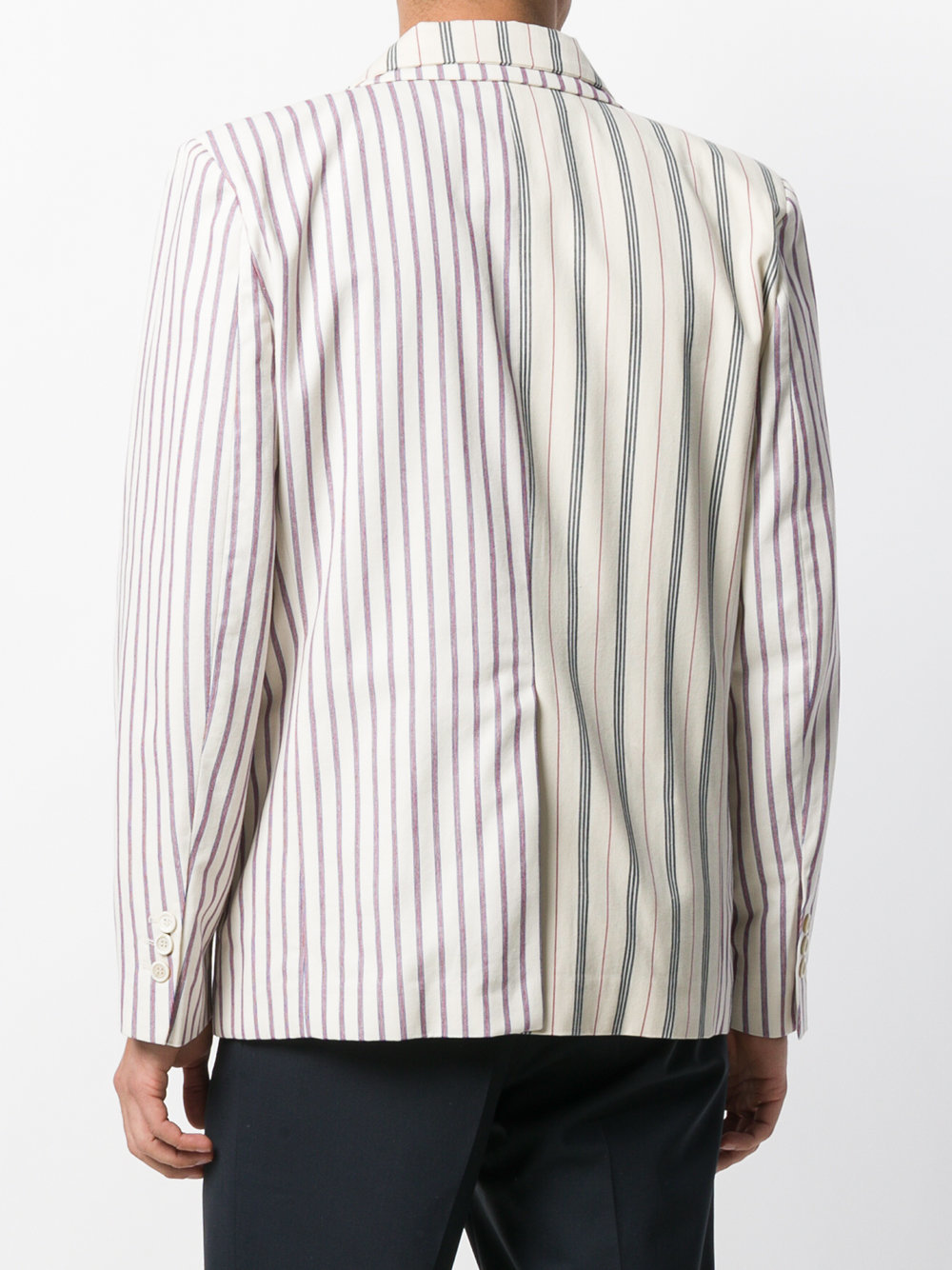 Gosha Rubchinskiy Double Layer Striped Jacket, $546 | farfetch.com