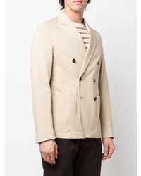 Officine Generale Patch Pocket Double Breasted Blazer