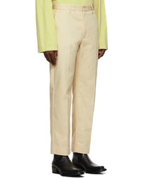 Acne Studios Beige Fitted Trousers
