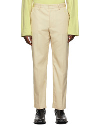 Acne Studios Beige Fitted Trousers