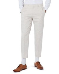 Topman Skinny Fit Marled Suit Trousers