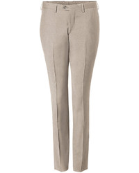 Neil Barrett Warm Beige Cotton Stretch Slim Fit Suit Pants
