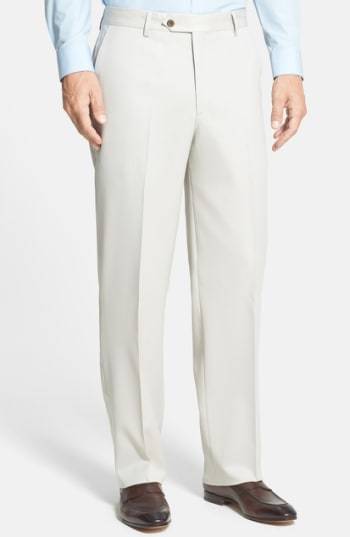 Berle Wool Gabardine Trousers, $130 | Nordstrom | Lookastic