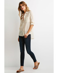 Forever 21 Contemporary Boxy Woven Shirt