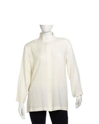 Go Silk Long Sleeve Button Down Linen Shirt