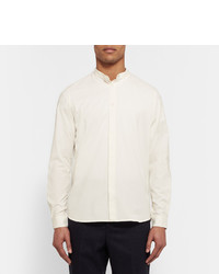 Folk Grandad Collar Cotton Shirt