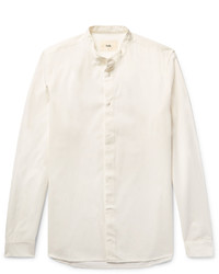 Folk Grandad Collar Cotton Shirt