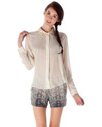 Romeo & Juliet Couture Stud Collar Blouse