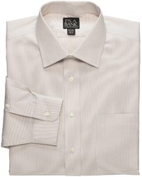 Jos. A. Bank Traveler Pinpoint Fine Line Spread Collar Dress Shirt