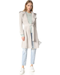 Norma Kamali Double Breasted Trench Wrap Dress