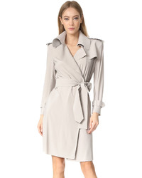 Norma Kamali Double Breasted Trench Wrap Dress