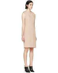Lanvin Nude Crepe And Pearl Dress
