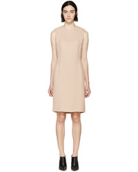 Lanvin Nude Crepe And Pearl Dress