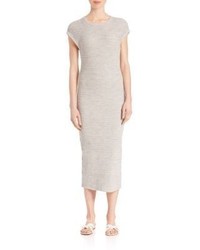 James Perse Ribbed Stretch Cotton Dress