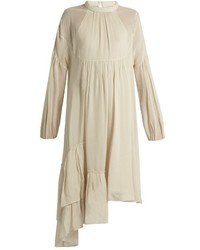 Tibi Ruffled Asymmetric Hem Dress