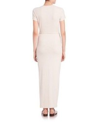 James Perse Sueded Stretch Jersey Dress