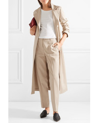 Akris Teri Belted Cotton And Silk Blend Coat