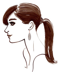 Henri Bendel Luxe Rose Cut Drop Earrings