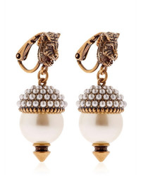 Gucci Imitation Pearl Clip On Earrings