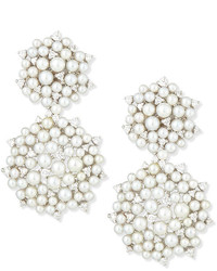 Paul Morelli Lagrange 18k Pearl Diamond Small Double Dangle Earrings