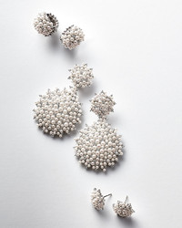 Paul Morelli Lagrange 18k Pearl Diamond Small Double Dangle Earrings