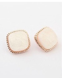 ChicNova Square Gem Stud Earring In Pure Color