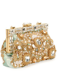 Dolce & Gabbana Borsa Da Sera Raso Embellished Clutch Bag