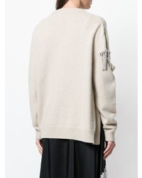 Christopher Kane Crystal Cut Out Knit Jumper