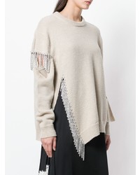 Christopher Kane Crystal Cut Out Knit Jumper