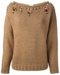 Stella Jean Long Sleeve Sweater