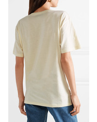 Gucci Oversized Embellished Printed Cotton Jersey T Shirt