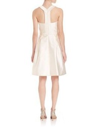 Theia Bead Embellished Belted Dress