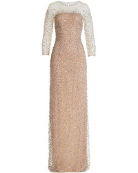 Jenny Packham Embellished Evening Gown
