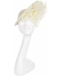 Philip Treacy Floral Sinamay Disc Headpiece