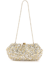 Santi Gold And Silver Jeweled Clutch