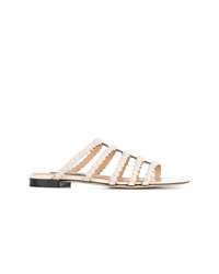 Sergio Rossi Pearl Embellished Sandals