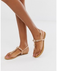 Faith Jile Gold Diamante Sandals