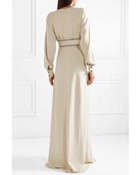 Gucci Crystal Embellished Wrap Effect Tte Gown