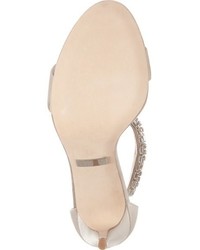 Badgley Mischka Carlotta Crystal Embellished Ankle Strap Sandal