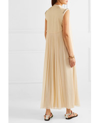 Chloé Embellished Frayed Silk Tte Gown