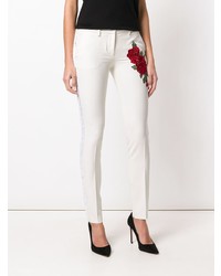 Philipp Plein Rose Embellished Skinny Trousers