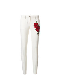 Philipp Plein Rose Embellished Skinny Trousers